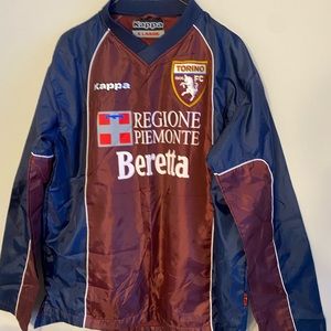 Rare vintage Cálcio Torino FC windshirt Kappa XL